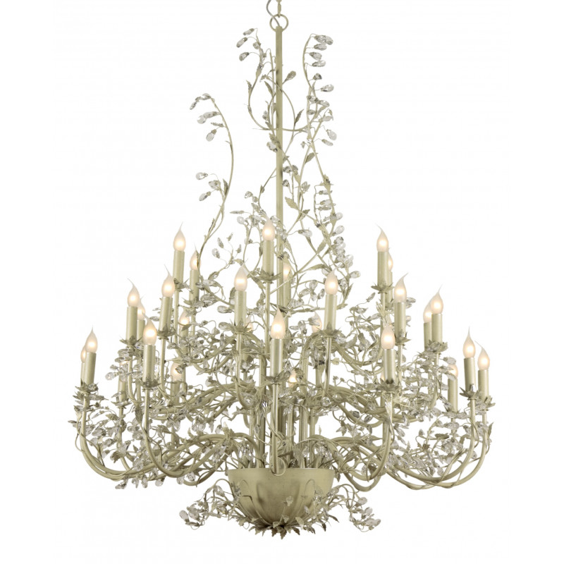 Lustre MICHELANGELO 30L D120H150 CREME/ZILVER