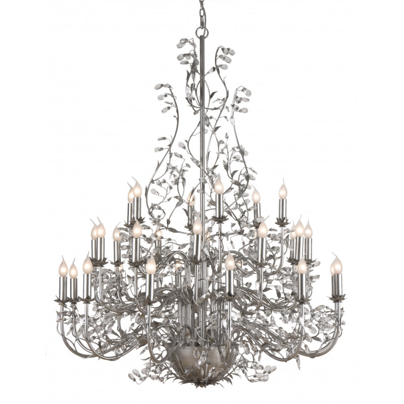 Lustre MICHELANGELO 30L D120H150 SILVER BRUSHED