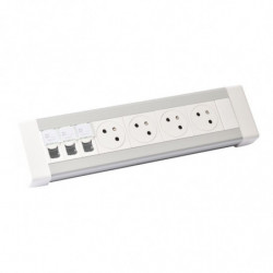 Bloc bureau 4x2P+T + 3xRJ45...