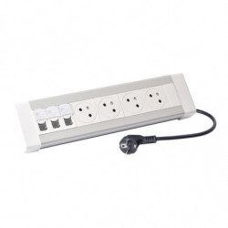 Bloc bureau 4x2P+T + 3xRJ45...