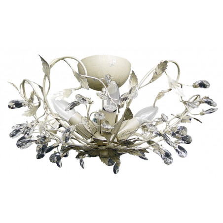 Plafonnier MICHELANGELO 4xE14 CREME/ARGENT Plafonnier MICHELANGELO 4xE14 CREME/ARGENT