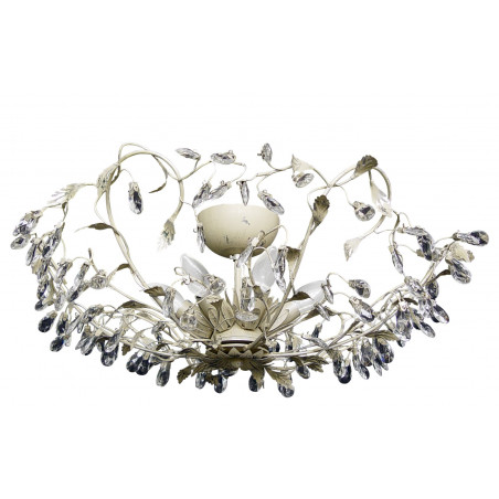 Plafonnier MICHELANGELO 6xE14 CREME/ARGENT Plafonnier MICHELANGELO 6xE14 CREME/ARGENT