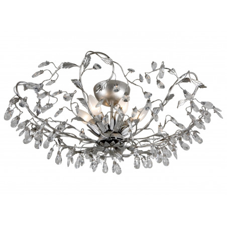 Plafonnier MICHELANGELO 6xE14 ARGENT BROSSE Plafonnier MICHELANGELO 6xE14 ARGENT BROSSE