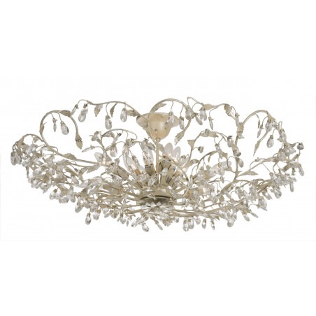 Plafonnier MICHELANGELO 12xE14 CREME/ARGENT Plafonnier MICHELANGELO 12xE14 CREME/ARGENT