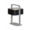 Lampe Bureau KWADRO ALU KAP NOIR 17x15x24