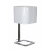 Lampe Bureau KWADRO CHROME KAP BLANC 24x24x48