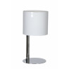 Lampe Bureau CIRCLE2 CHROME  KAP BLANC D20H40