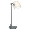 Lampe Bureau PRESTIGE NIKKEL-MAT + GLAS WIT H50