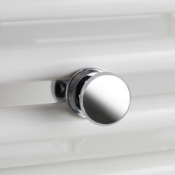 Patère bouton chrome pour...