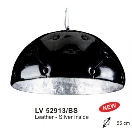 Suspension CHESTERFIELD 3xE27 60W Noir/Argent D550MM Suspension CHESTERFIELD 3xE27 60W Noir/Argent D550MM