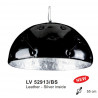 Suspension CHESTERFIELD 3xE27 60W Noir/Argent D550MM