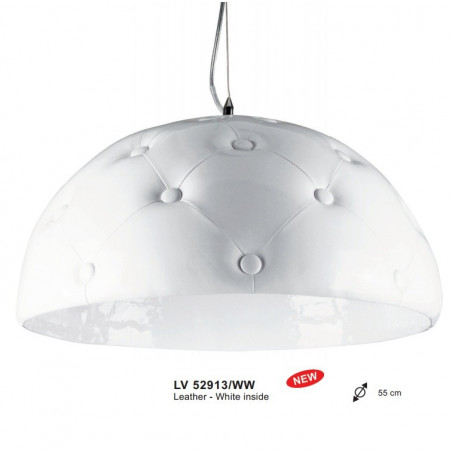 Suspension CHESTERFIELD 3xE27 60W Blanc/Blanc D550MM Suspension CHESTERFIELD 3xE27 60W Blanc/Blanc D550MM