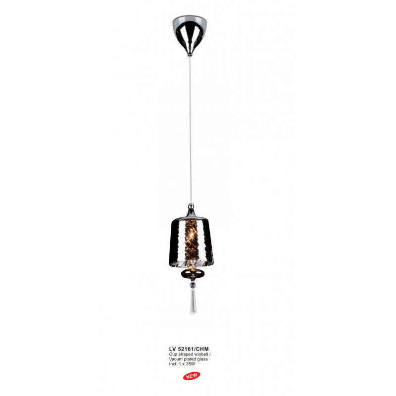 Suspension DANCE 1X35W CHROME+MIRROR