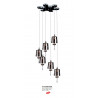 Suspension DANCE 6X35W CHROME+MIRROR