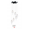 Suspension DANCE 6X35W CHROME+Blanc