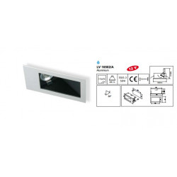 Spot INBOUWSPOT SQUARE ALU 1XGU5.3 35GRAD