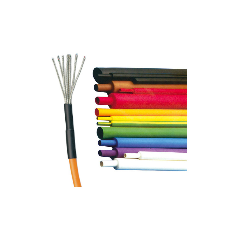 Gaine Thermorétractable 25.4 Mm - Double Paroi Avec Colle Marine - 3:1 - 1 Mètre - Imperméable, Protection Câbles Électriques