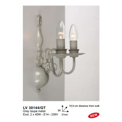 Applique BRUGGE SMALL WL2 GREY TAUPE E14-60W