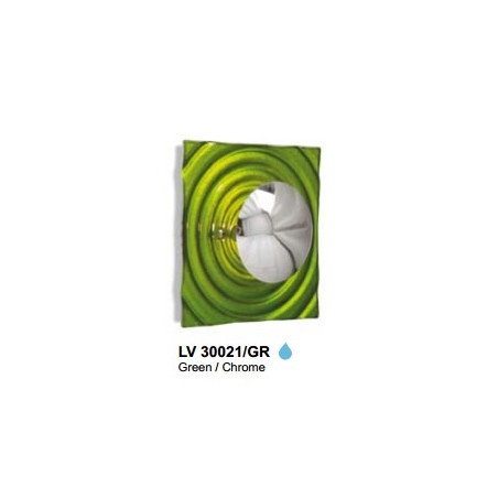 Applique ONDA 1XG9-40W GROEN+CHROOM Applique ONDA 1XG9-40W GROEN+CHROOM