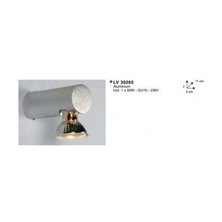 Applique COAST-1 ROUND ALU GU10-50W INCL Applique COAST-1 ROUND ALU GU10-50W INCL