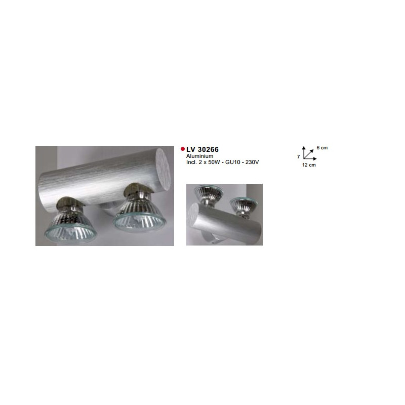 Applique COAST-2 ROUND ALU GU10-50W INCL.
