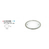 Applique ABANO OVAL KL.1XG9-40W NIKKEL MAT