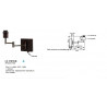 Applique .SUITE 1XE27-60W Brun+DIMMER