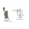 Applique  SUITE C 1X60W E14 Chrome