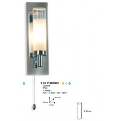 Applique BATH IP44 1XG9-40W +SCHAK CHROOM