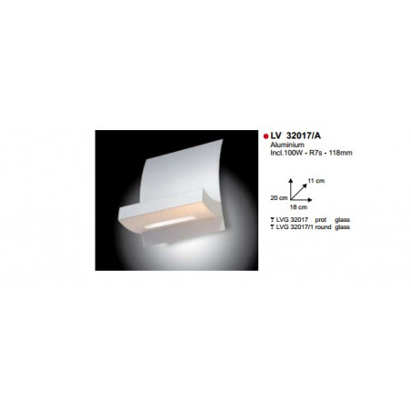 Applique BRIDGE ALU 100W R7S 118MM Applique BRIDGE ALU 100W R7S 118MM