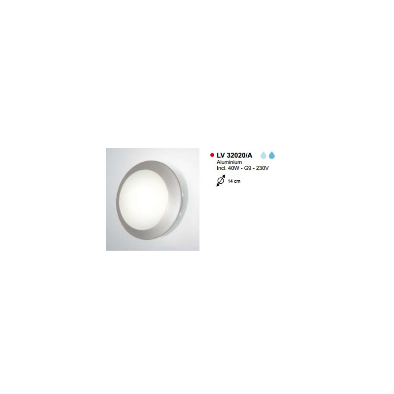 Applique PLAF. BEAM ROND ALU G9 D13.5CM