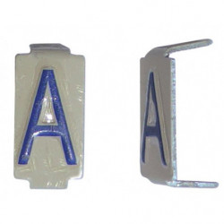 Lot 25 lettres A 6x11 Alu...