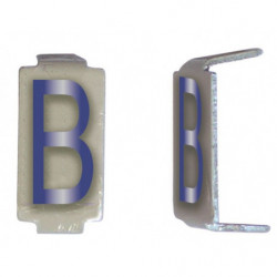 Lot 25 lettres B 6x11 Alu...