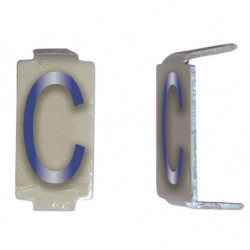 Lot 25 lettres C 6x11 Alu...