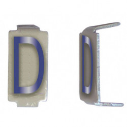 Lot 25 lettres D 6x11 Alu...