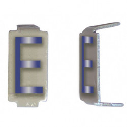Lot 25 lettres E 6x11 Alu...