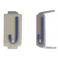 Lot 25 lettres J 6x11 Alu...