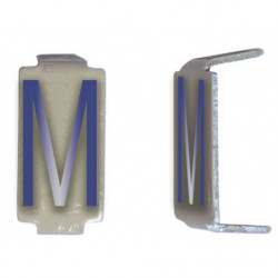 Lot 25 lettres M 6x11 Alu...