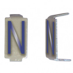 Lot 25 lettres N 6x11 Alu...