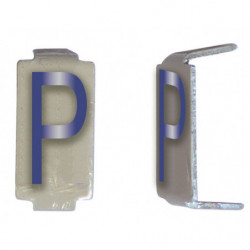 Lot 25 lettres P 6x11 Alu...