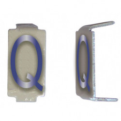 Lot 25 lettres Q 6x11 Alu...