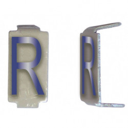 Lot 25 lettres R 6x11 Alu...