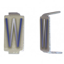 Lot 25 lettres W 6x11 Alu...