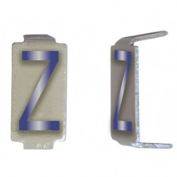 Lot 25 lettres Z 6x11 Alu...