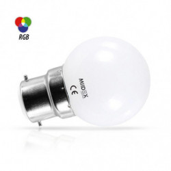 Ampoule LED B22 RGB 1W (76152)