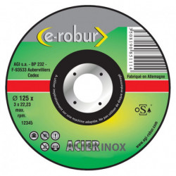 Disque à tronçonner l'inox....