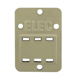 Plaquette alu 25x35 mm...