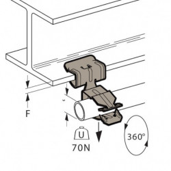 Attache bord de tôle pour...