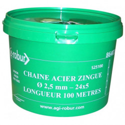 Chaîne acier zingué soudée,...