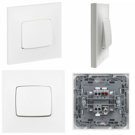 Lot De 7 Interrupteurs Legrand Neptune – Simples Et Doubles – Anciens Complets – Occasion